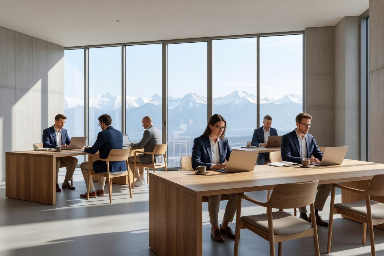Helle, moderne Co-Working-Spaces in Basel – professionelle Infrastruktur für Ihr Unternehmen