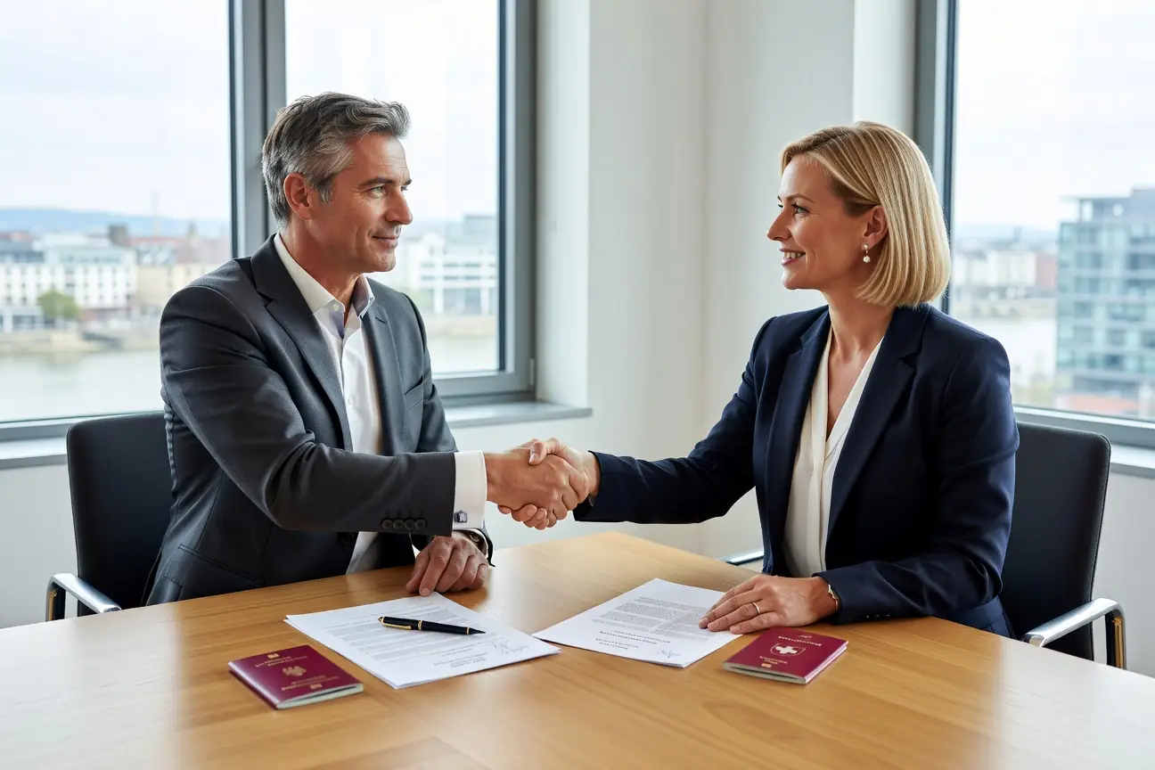 Handschlag – Partnerschaft und Gründung